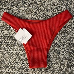 Monday Swimwear Burton Bottoms in Sangria